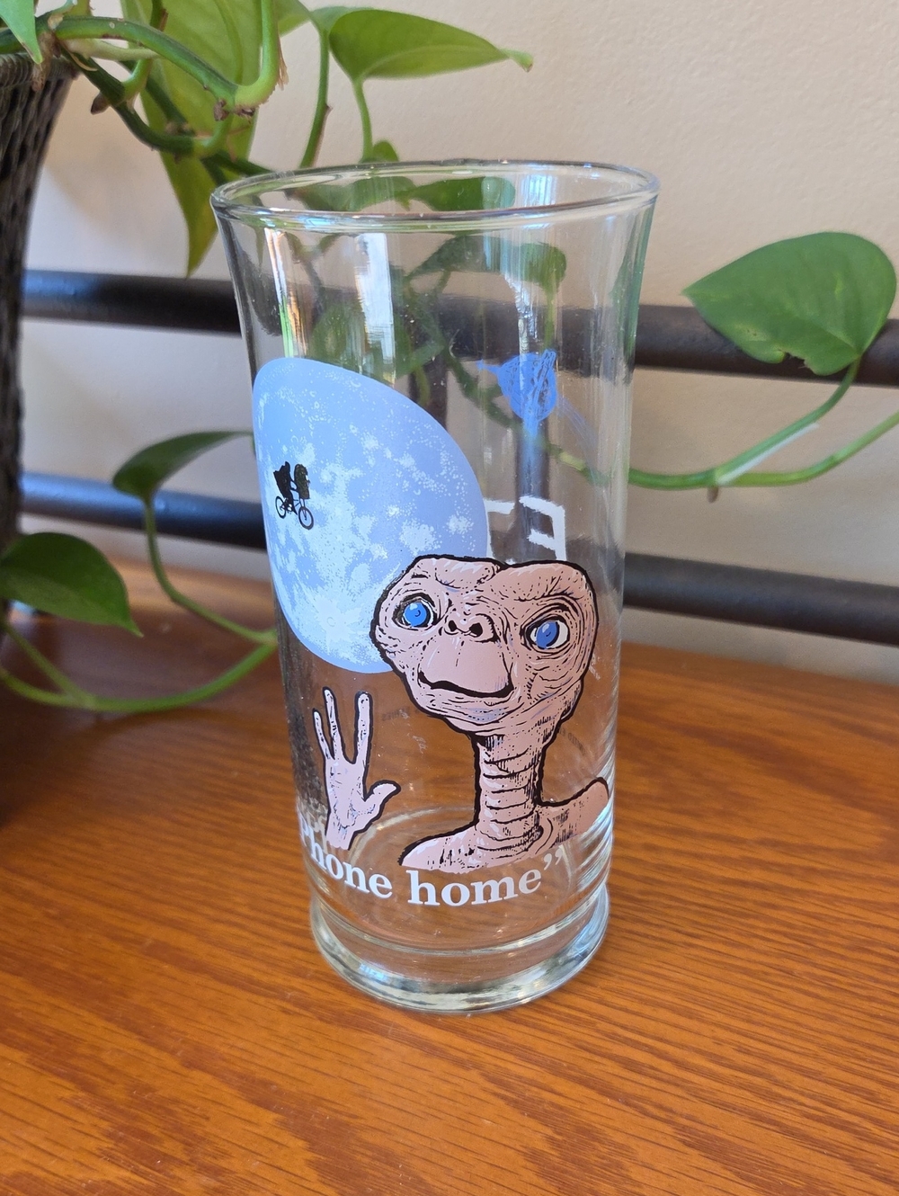 Vtg 1982 E.T. "Phone Home" Pizza Hut Limited Ed. Clear Glass Tumbler